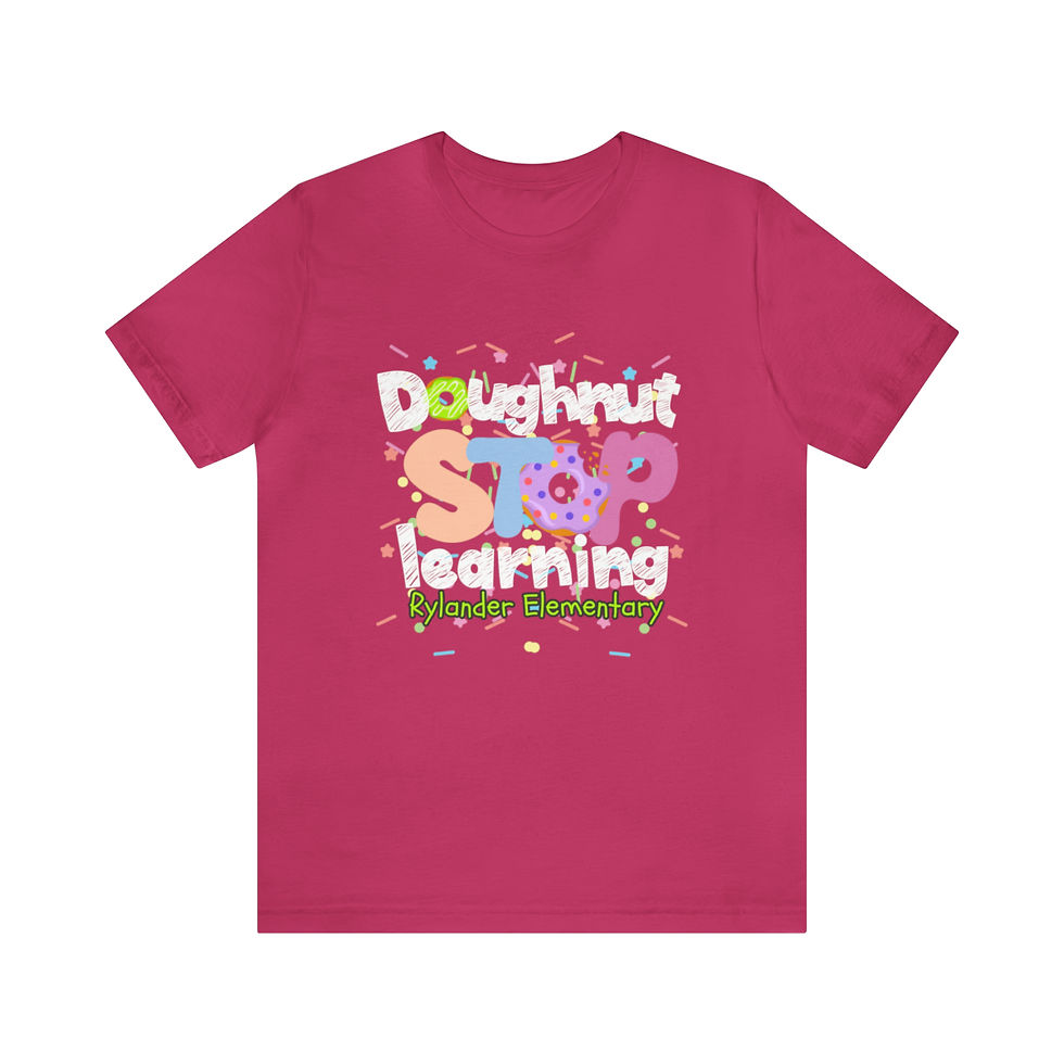 Thumbnail: Doughnut Stop Learning Unisex Jersey Short Sleeve Tee