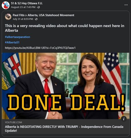 We Are Having a Referendum on Alberta/Saskatchewan Statehood!....