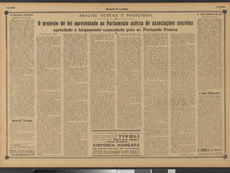 Artigo de Fernando Pessoa no Diário de Notícias