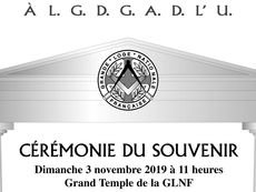 Dimanche |03.11.2019 | Cérémonie annuelle du Souvenir à la mémoire de nos Frères passés ...