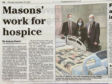 Freemasons have been able to show their support in some small way for the new local hospice