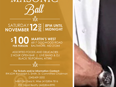 Prince Hall Masonic Ball | USA | Saturday, November 12, 2022 | 8 PM – 12 AM
