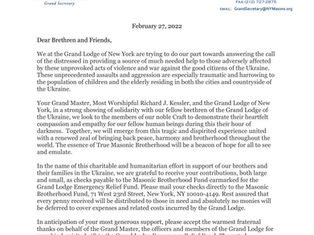 Message from Right Worshipful Richard Schultz, Grand Secretary | Grand Lodge of New York