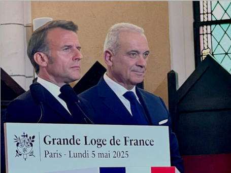 Macron saúda a GLDF: Um encontro de valores e história