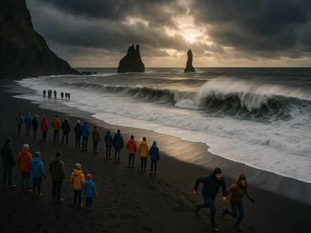 REYNISFJARA MÁ DALŠÍ OBĚŤ,  UTONULA TAM DÍVKA Z NĚMECKA