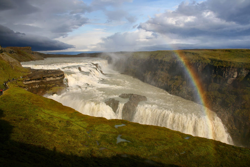Vodopád Gulfoss (Zlatý vodopád)