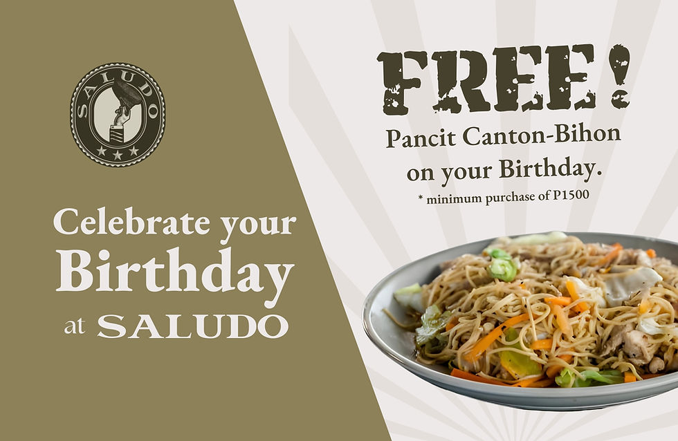 Celebrate your birthday at Saludo!
