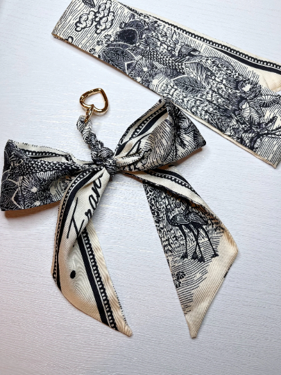 Handbraided Skinny Narrow Scarf Handbag Purse Bow Clasp Bag Decorative Acc AU