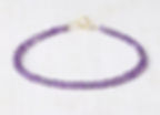 Delicate Faceted Natural Amethyst Crystal Quartz Bracelet Dainty Jewellery