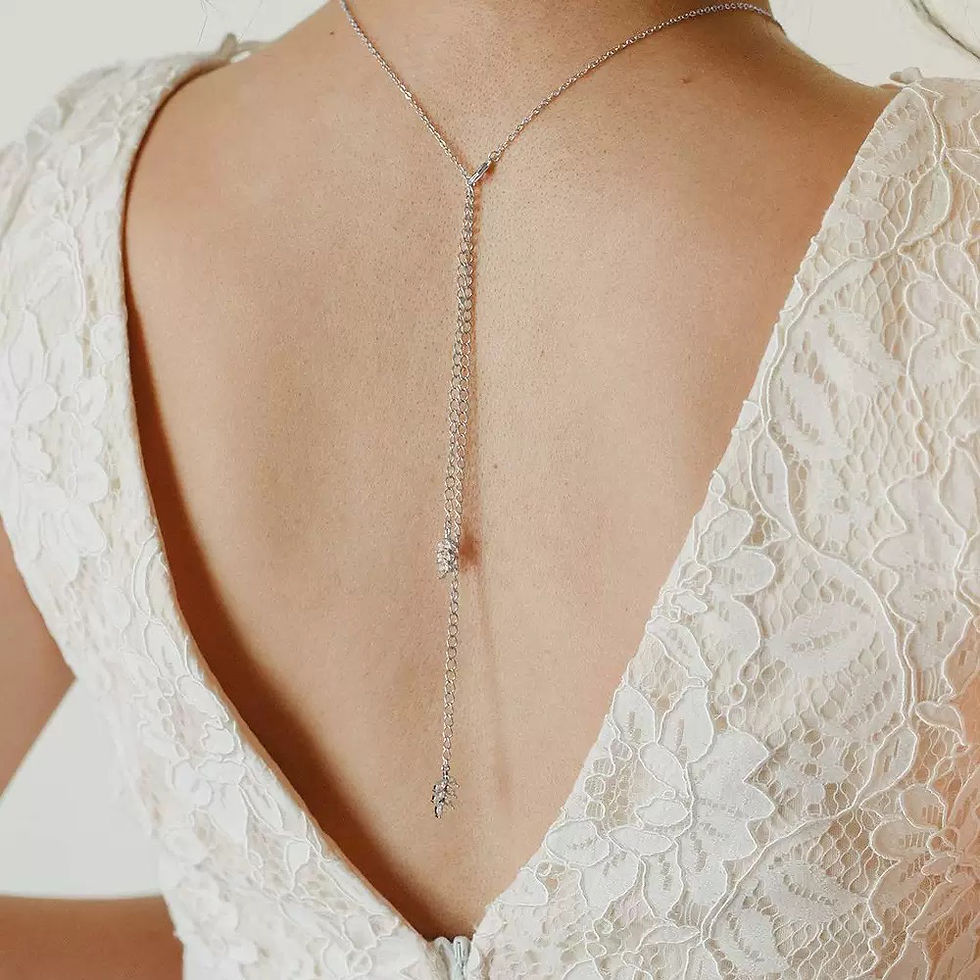 Thumbnail: Chocker Gold Rhinestone Necklace Body Backdrop Chain Jewellery Acc