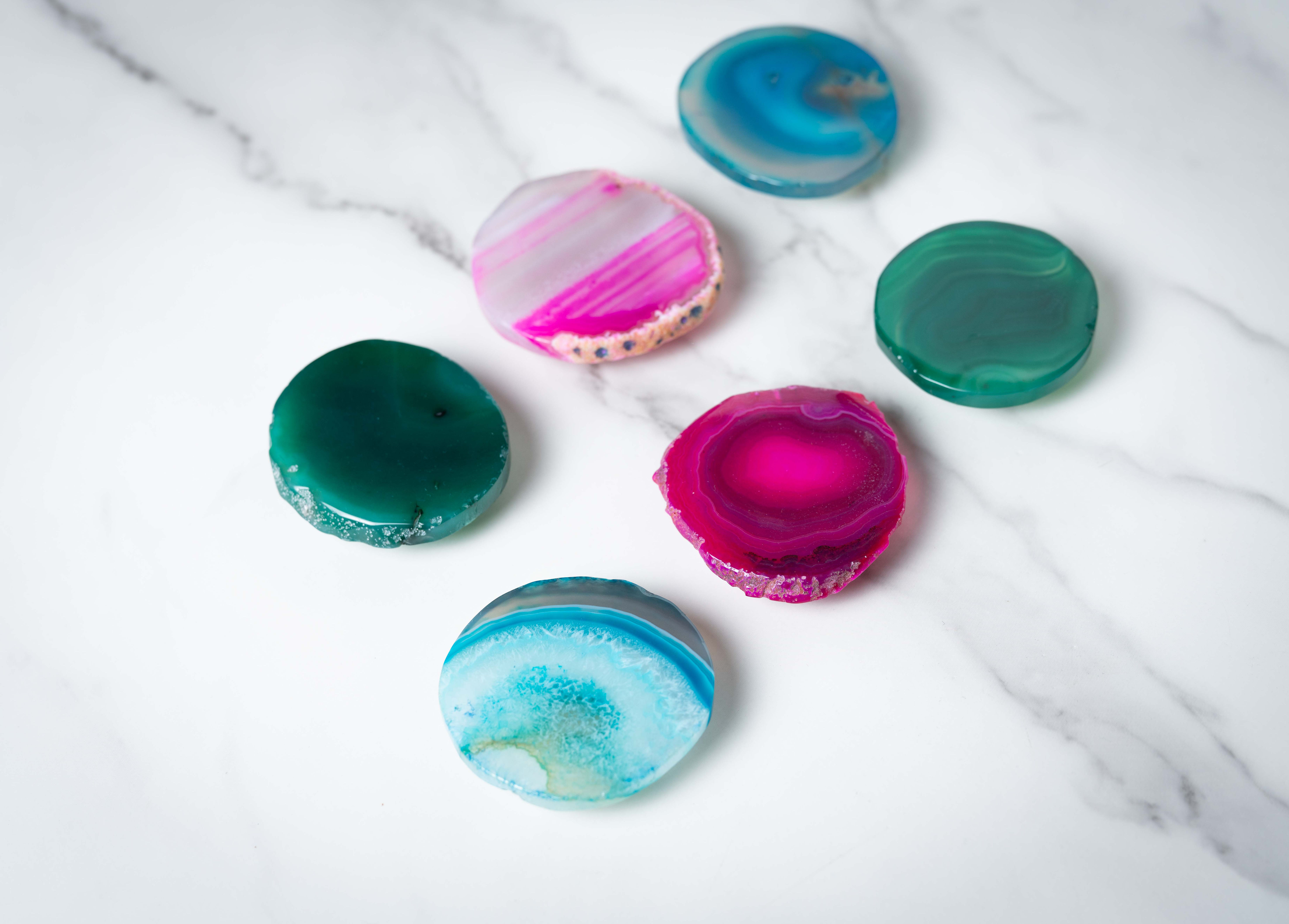 BOHO Agate Gemstone Piece Phone Holder Decor Attachment