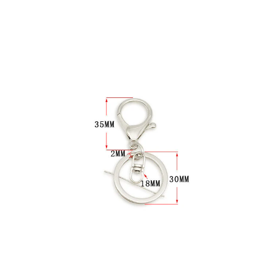 Thumbnail: 5Pcs Set Zinc Alloy DIY Supply Lobster Swivel Keyring Spring Clasp Snap Clip
