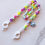 Thumbnail: Kids Colour Acrylic Flower Charm Glasses Chain Strap Holder