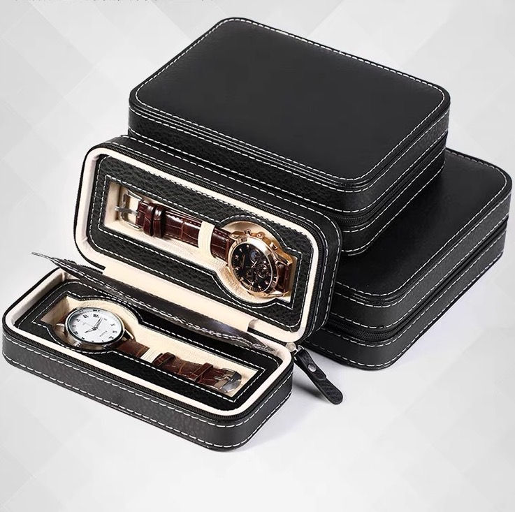 Thumbnail: Gift For Him Xmas Luxury Watch PU Leather Protection Travel Storage Case Box AU