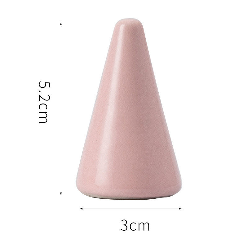 Thumbnail: Ceramics Porcelain Ring Cone Jewel Holder Home Decor Stand