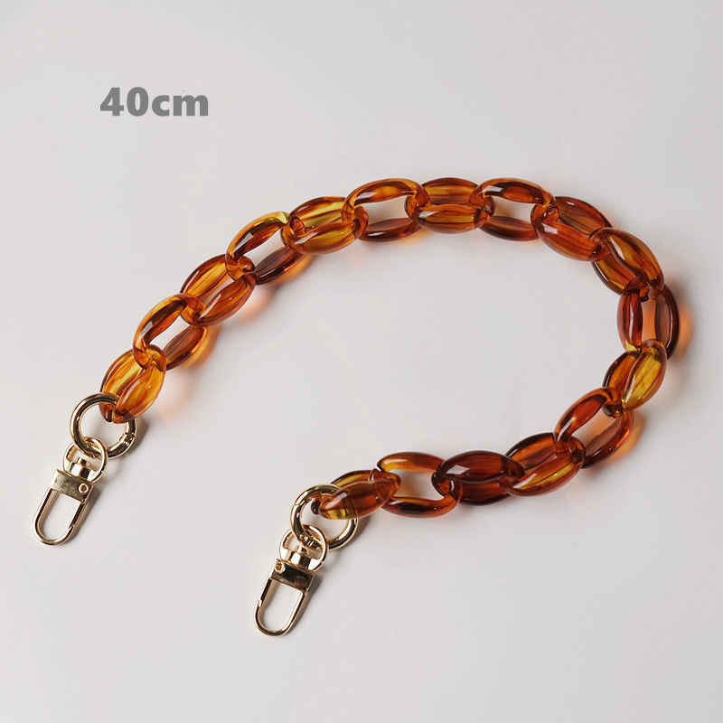 Thumbnail: Vintage Acrylic Link Chain Bag Phone Pouch Metal Clasp Replacement Strap AU