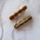 Thumbnail: Creamy Coffee Marble Rectangular Acrylic Beaded Hair Clip Australia Handmade