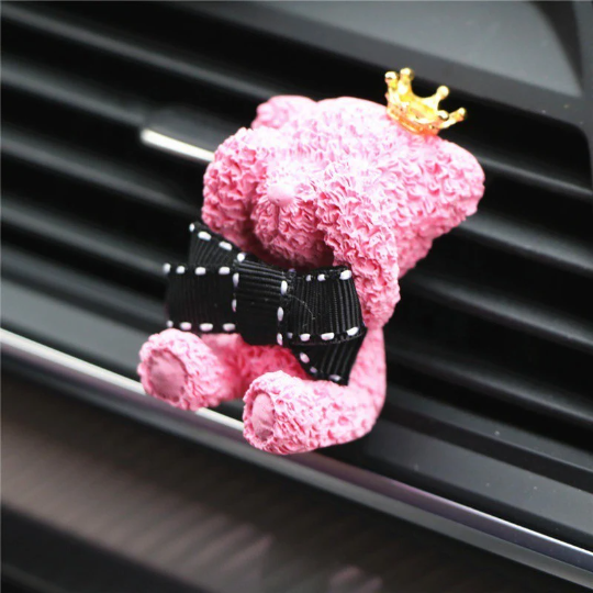 Thumbnail: Teddy Bear Car Air Clay Car Vent Clip Vent Car Decor