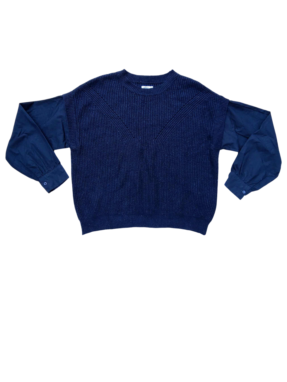 Pull de grossesse bleu d'occasion taille L