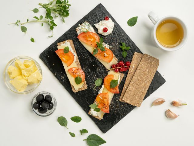 Arranged Food and Objects