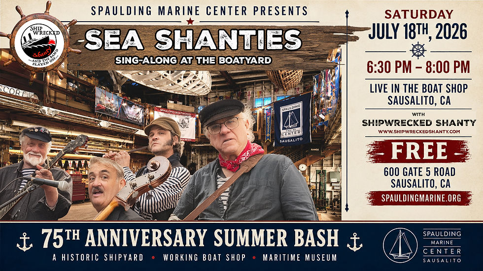 Spaulding Boat Yard's 75th Anniversary with Shipwrecked Shanty