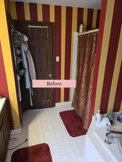 Outdated bathroom before remodeling project in Collegeville, PA 19426
