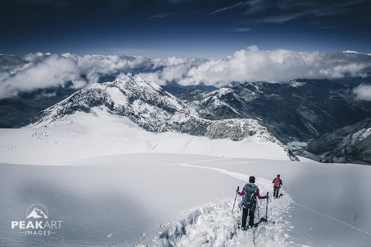 bishorn abstieg zur tracuithuette