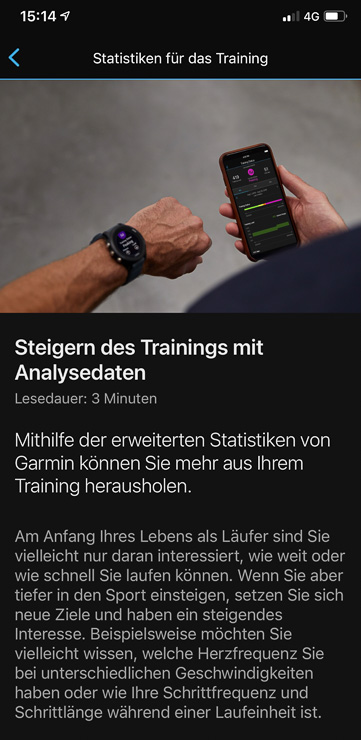 wertvolle Tipps garmin coach 