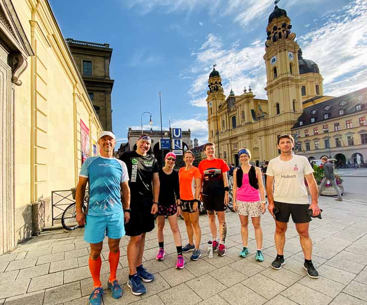 laeufe mit der laufgruppe mussten pausieren