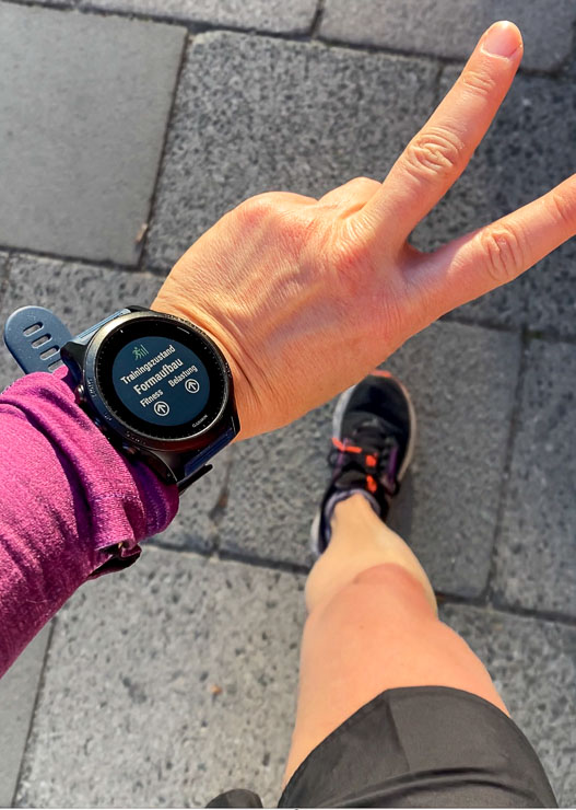 formaufbau garmin forerunner 945