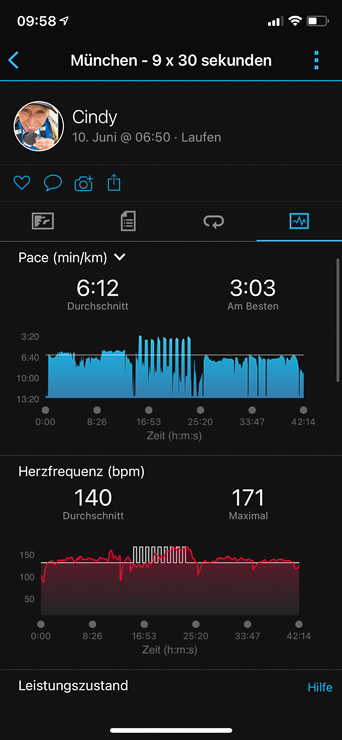 garmin connect statistik laufauswertung