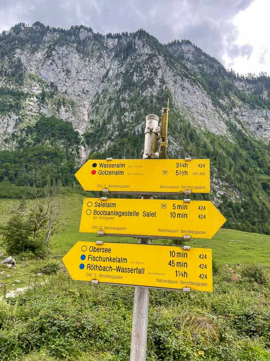 beschilderung königssee 