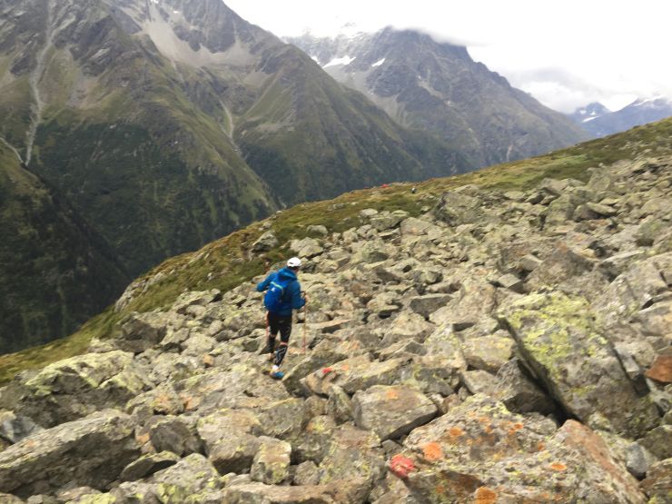 Transalpinerun Etappe 3 alpine Strecke