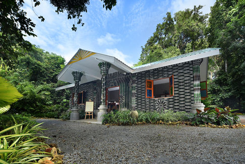 Modern house with unique facade