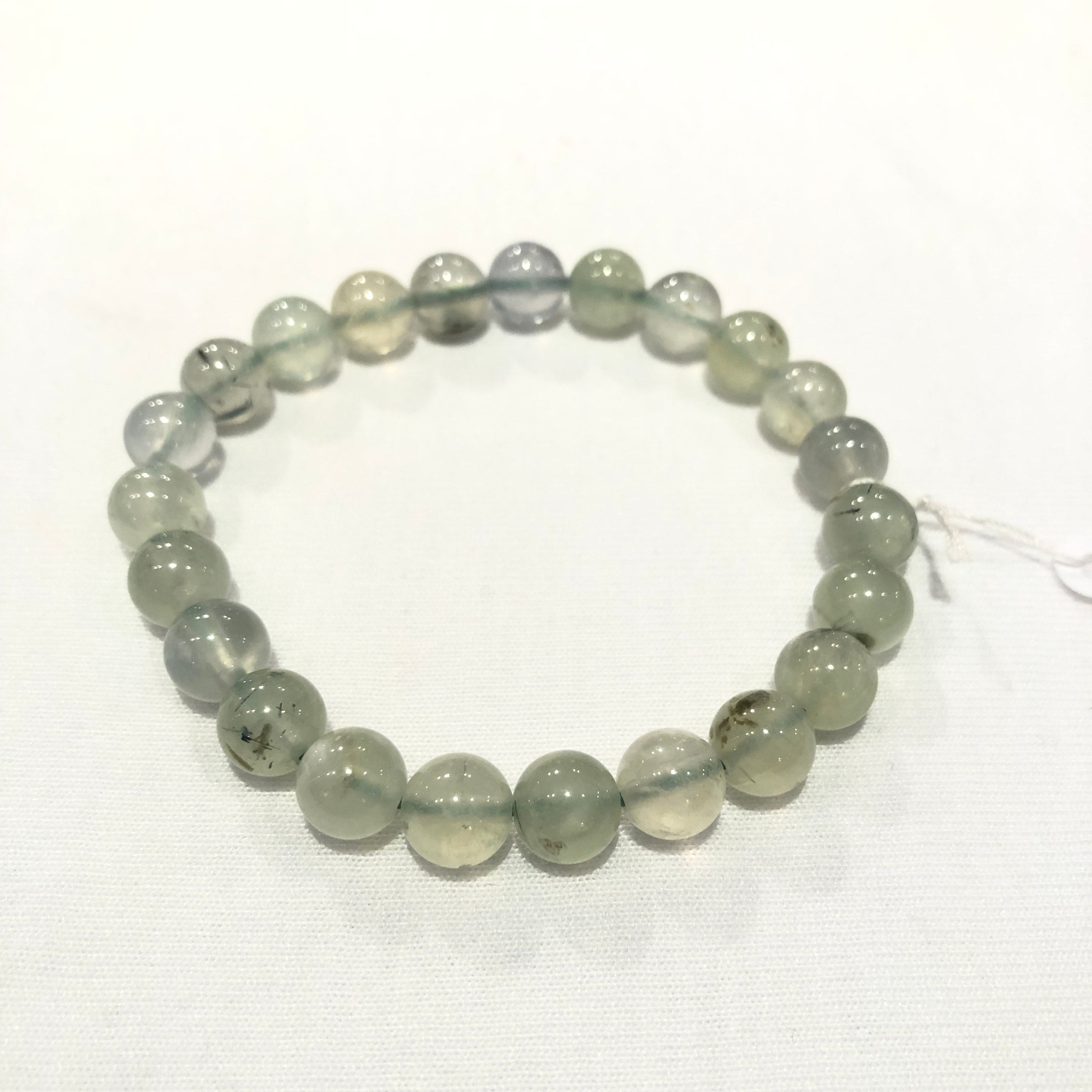 Prehnite Bracelets with Medium Beads