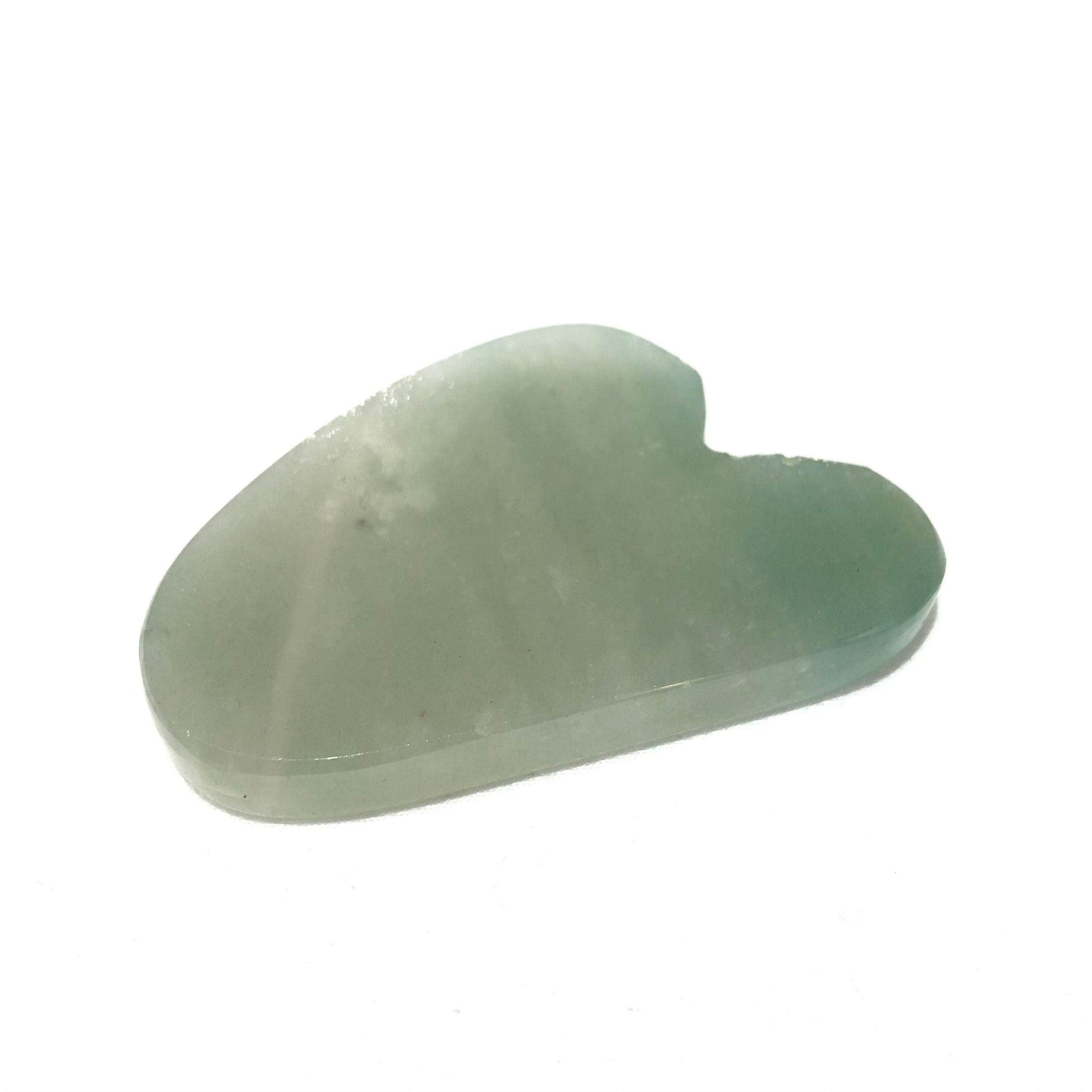Facial massage (gua sha) made of aventurine