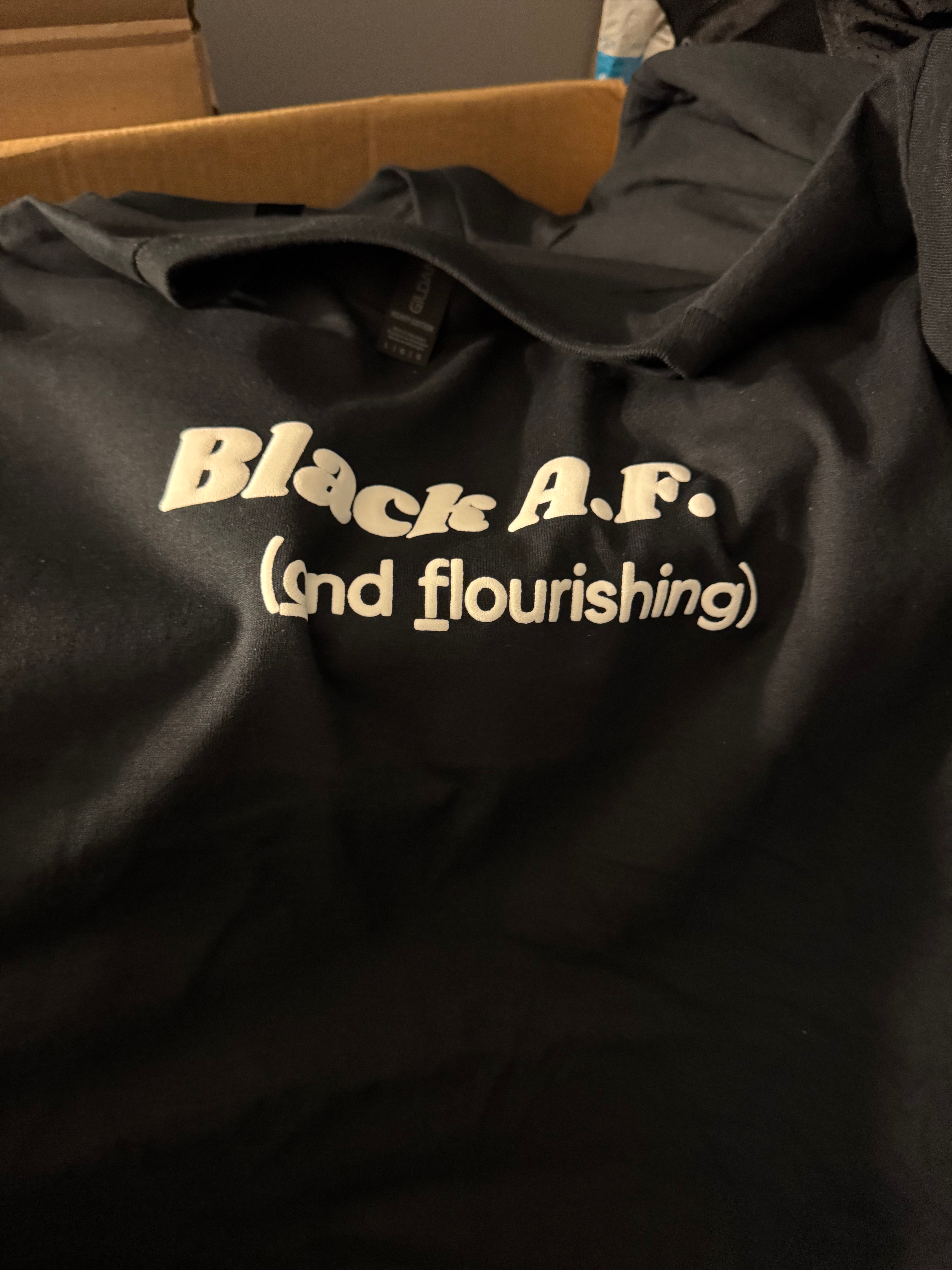 Black AF (and flourishing) Puff print!