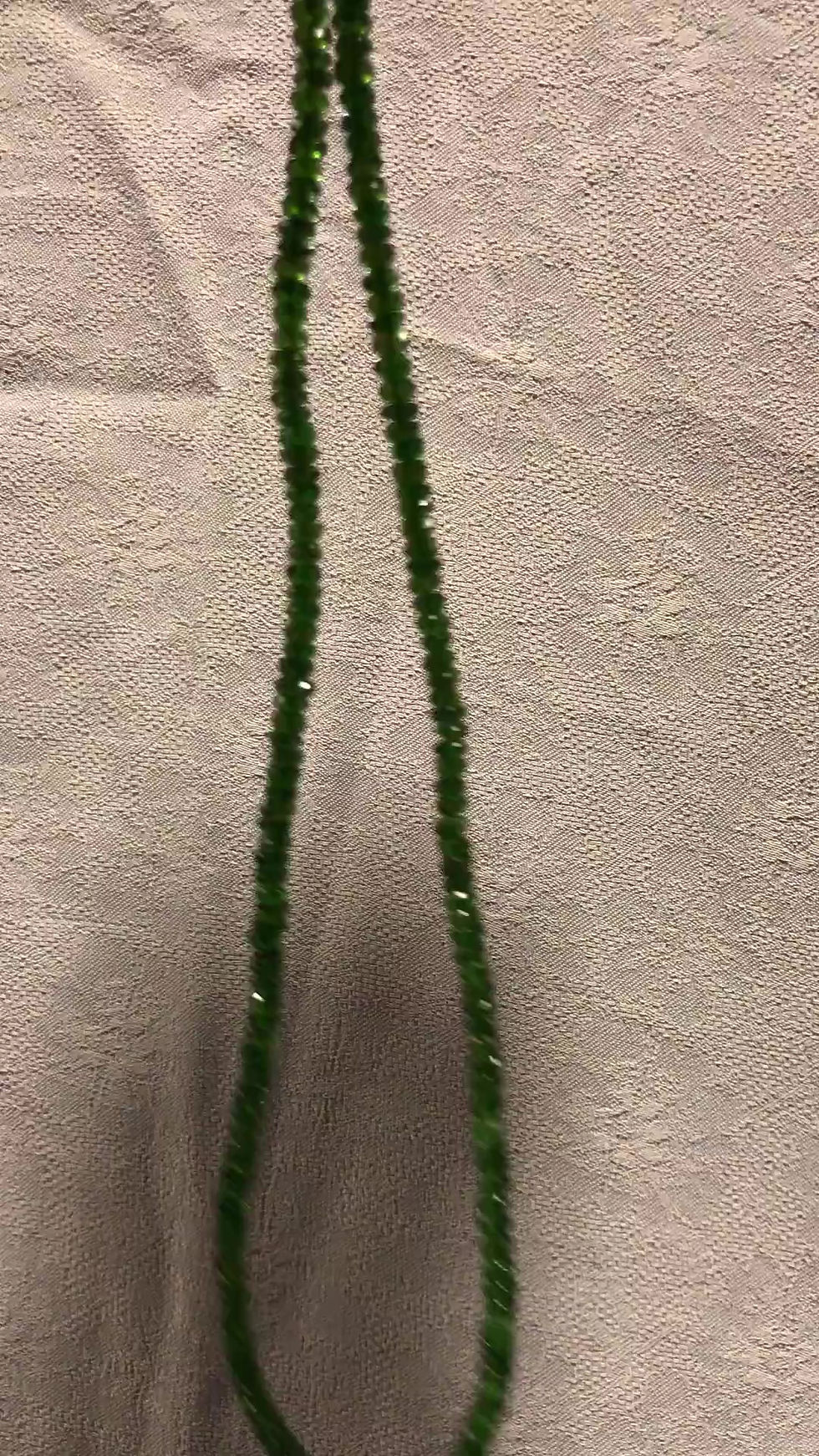 Thumbnail: green tourmaline necklace+silver clasp