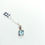 Thumbnail: Blue Topaz small silver framed Pendant