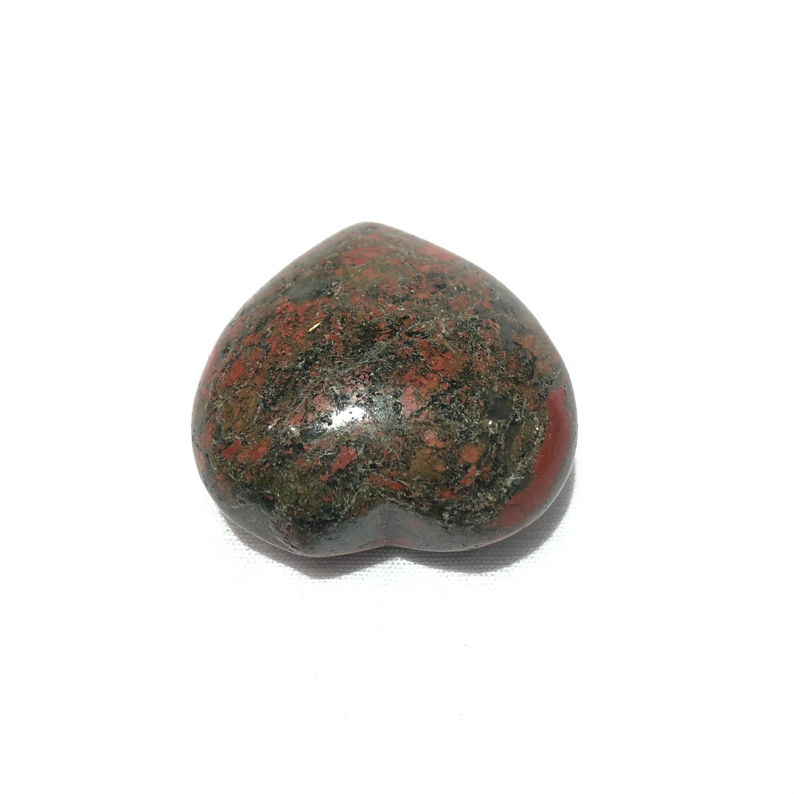 Unakite heart stone