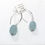 Thumbnail: Aquamarine Large Silver Earrings