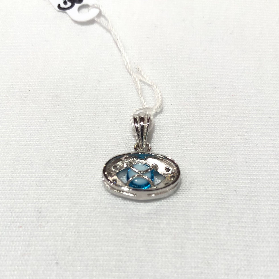Thumbnail: Silver Evil Eye pendant #3
