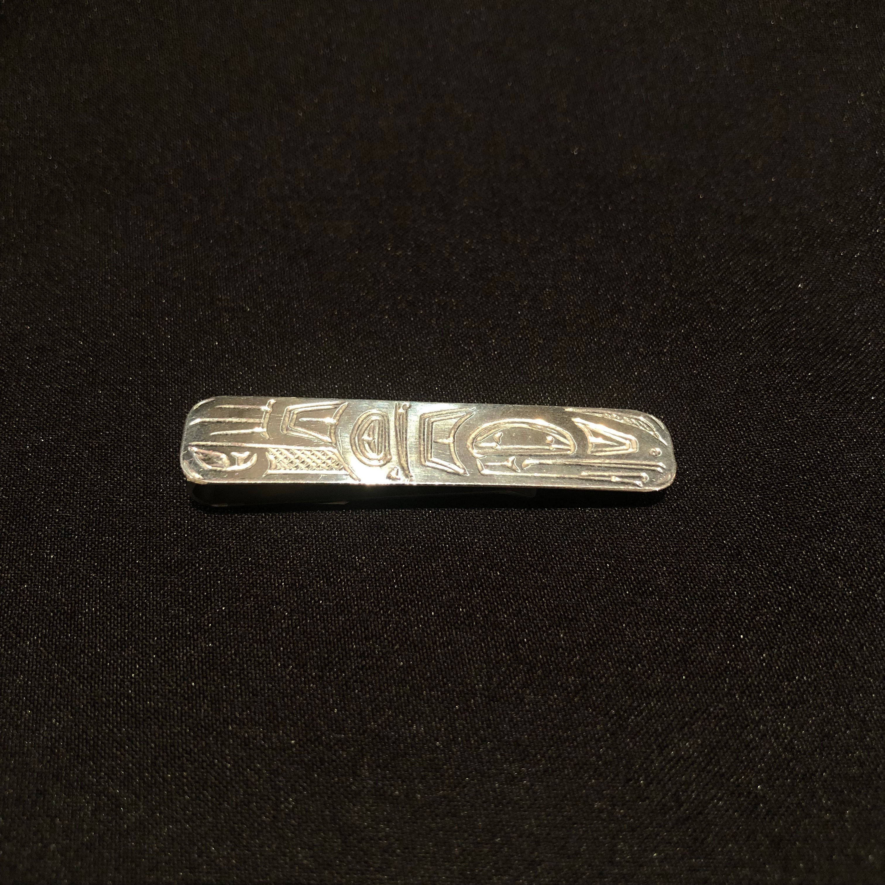Handmade Eagle Silver Tie clip