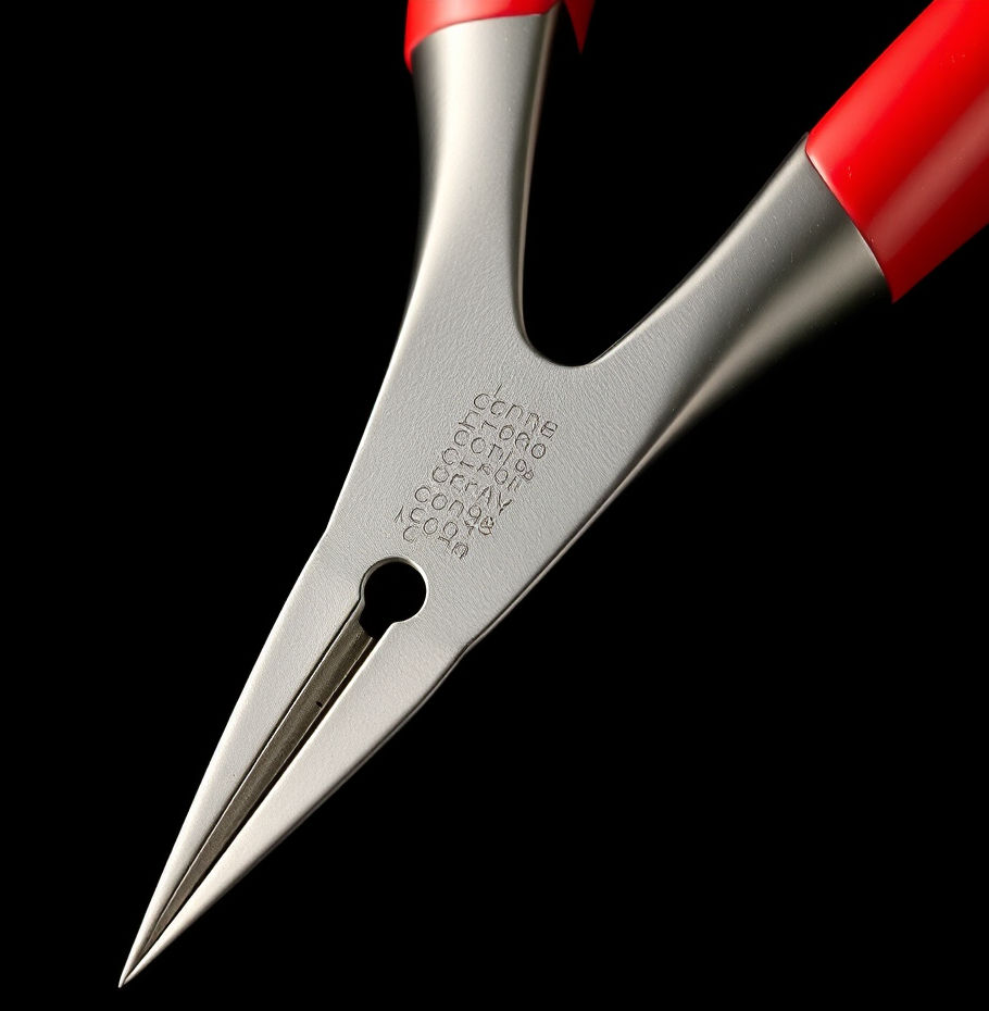 Shown are needle-nosed pliers, which easily fit into  more spaces.