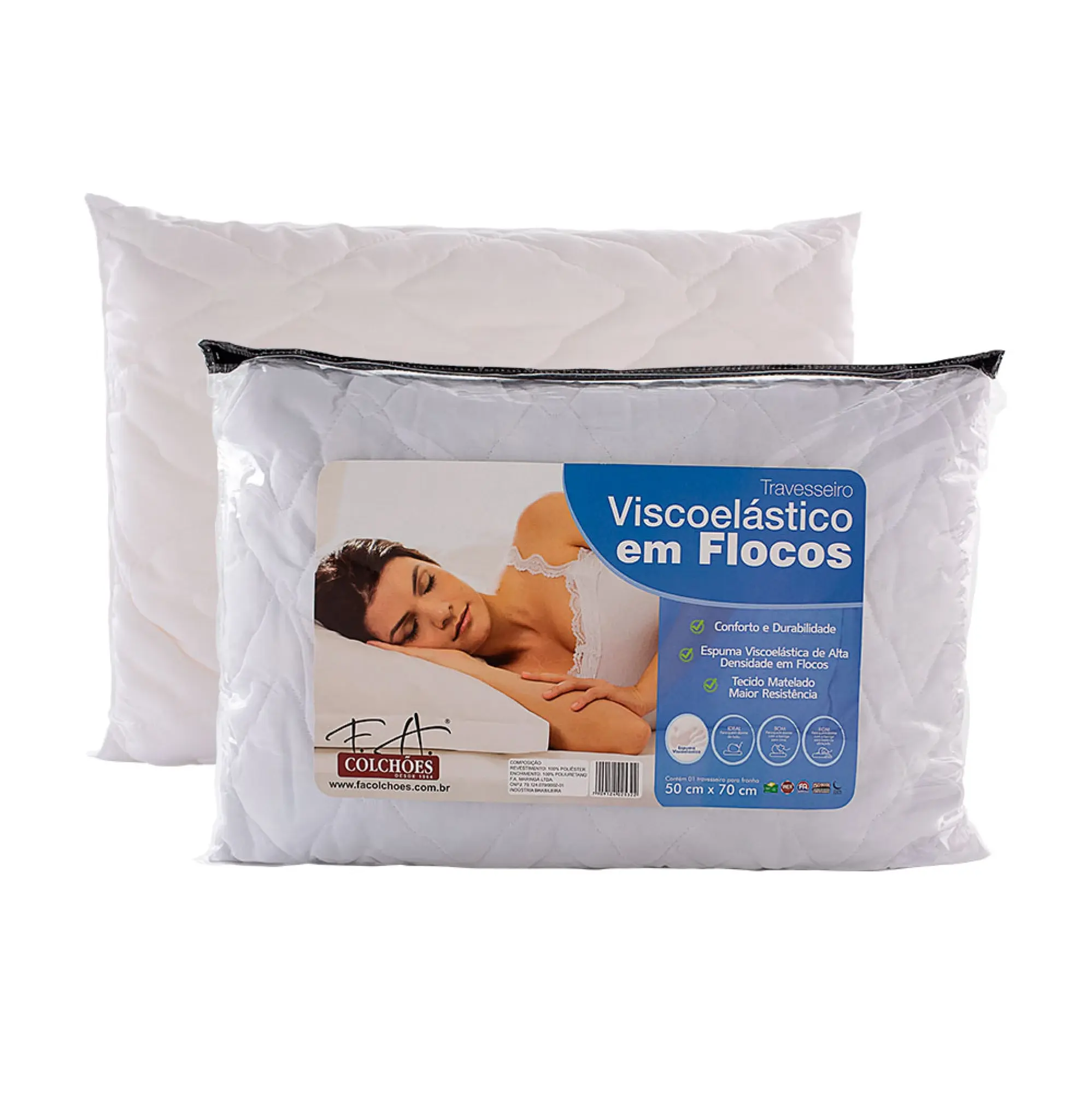 Almohada Viscoelástica en Copos