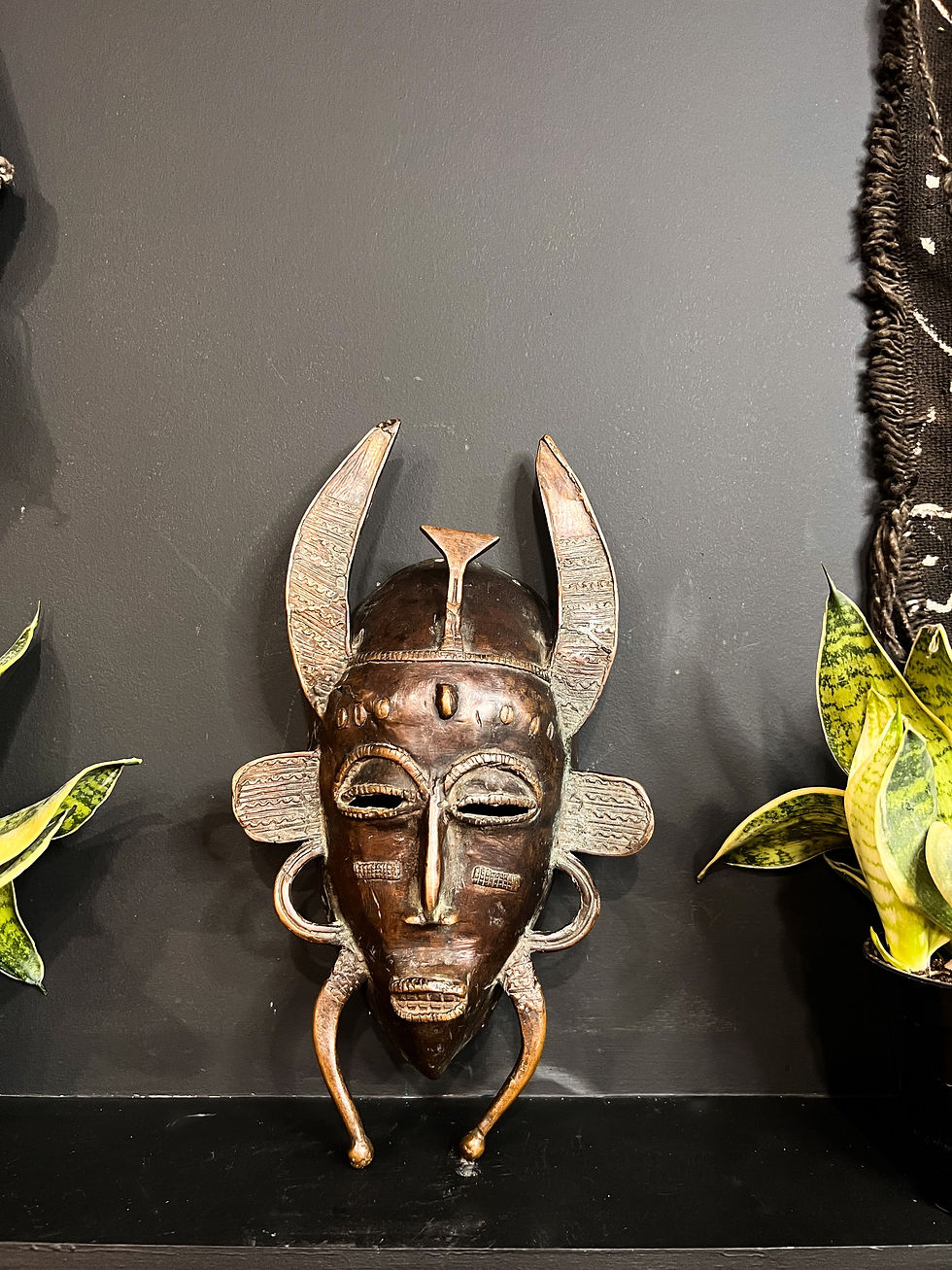 Senufo Brass Metal Mask