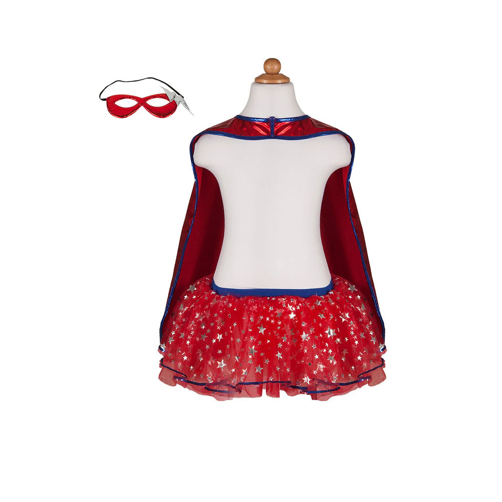 Thumbnail: Superhero Tutu Cape and Mask Set