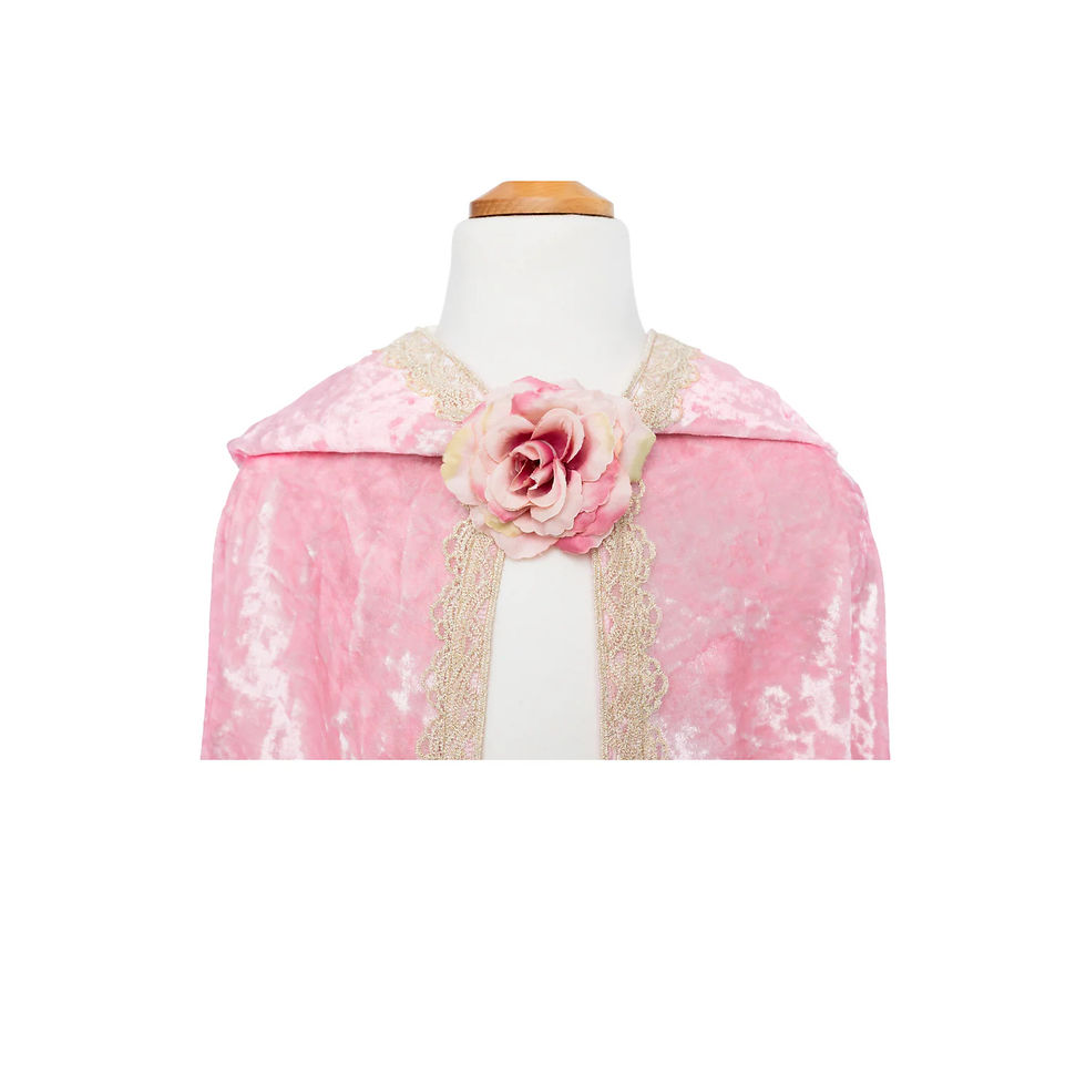 Thumbnail: Deluxe Pink Princess Cape With Hood