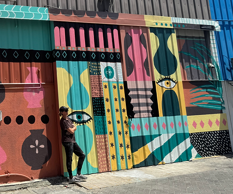 Capsule Arts warehouse mural outdoor commercial wall art public work