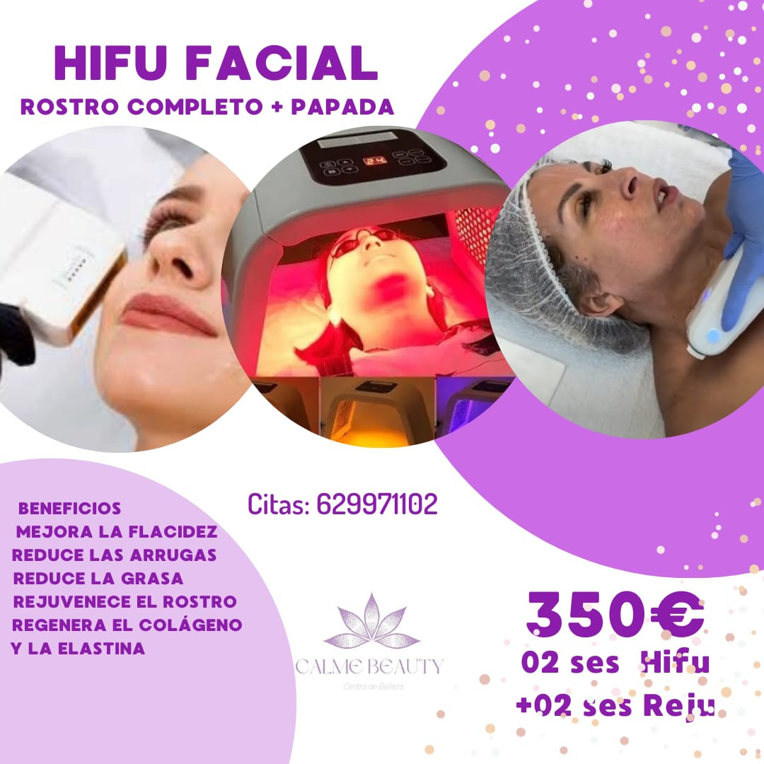 HIFU FACIAL COMPLETO - 02 Hifu + 02 Reju